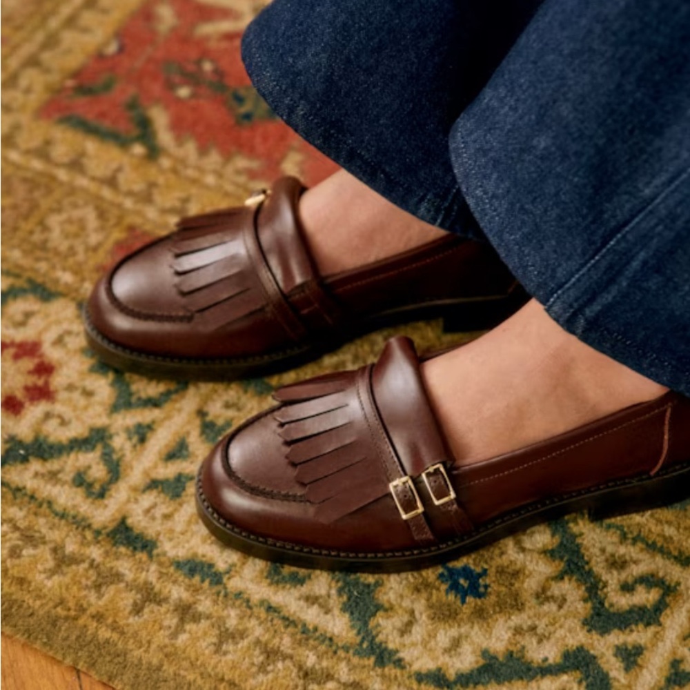 Sezane Joey Loafers Iced Hot Chocolate -  Size 8 (US)